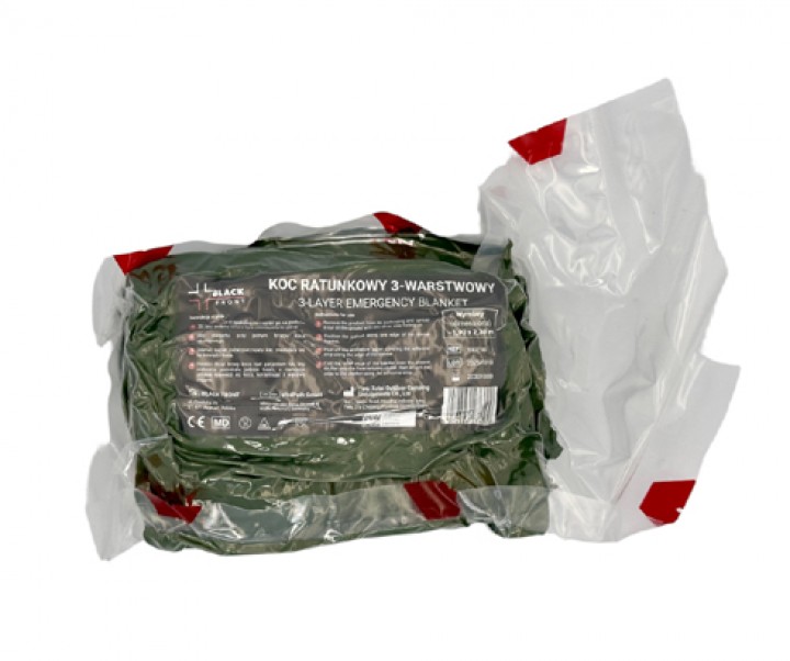 Koc ratunkowy 3-warstwowy Black Front